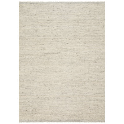 Omen Geometric, Striped Area Rug in Mist