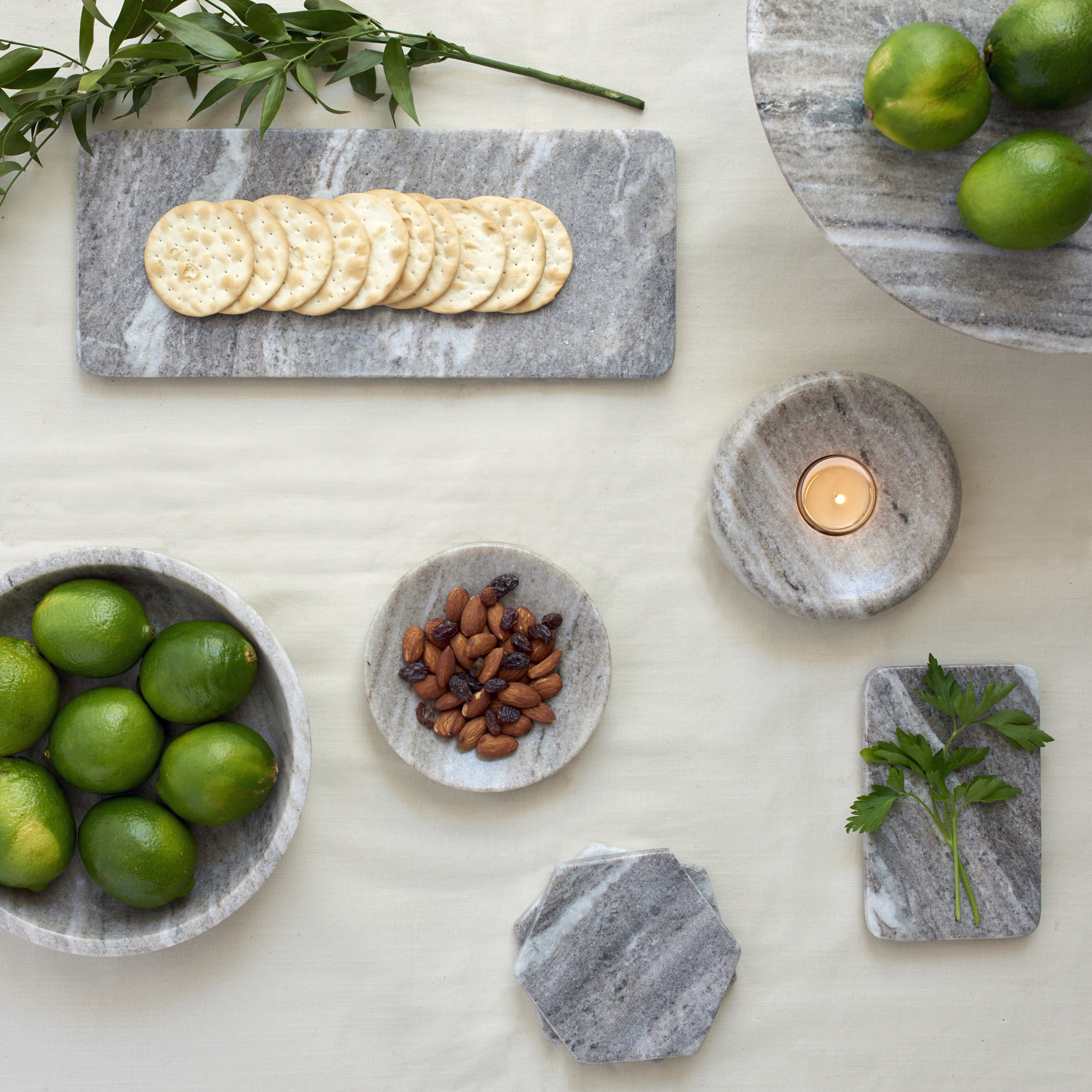 Tellis Marble Tray - Set of 1