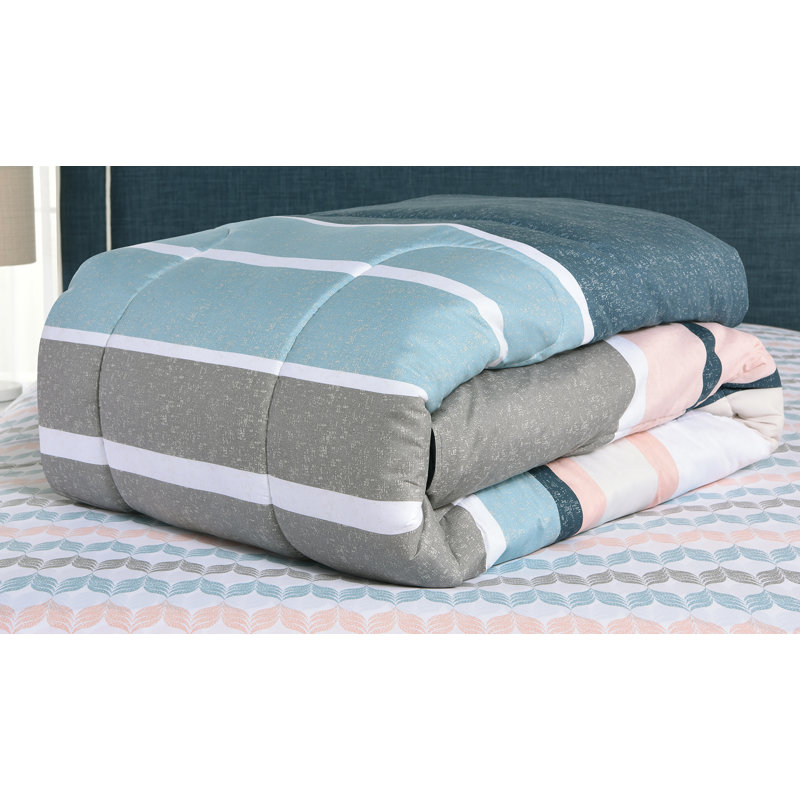 Beco Home Polyester Channel Abstract Comforter, Full/Double Comforter + 6 Additional Pieces