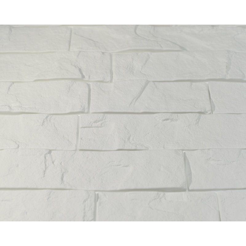 Panneau mural en pierre 24 po x 24 po, Blanc