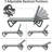 Patio Chaise Lounge Chair Set Of 3,Outdoor Aluminum Polypropylene Sunbathing Chair With 5 Adjustable Position,Side Table For Beach,Yard,Balcony,Poolside(Grey,2 Lounge Chair+1 Table)-544598720