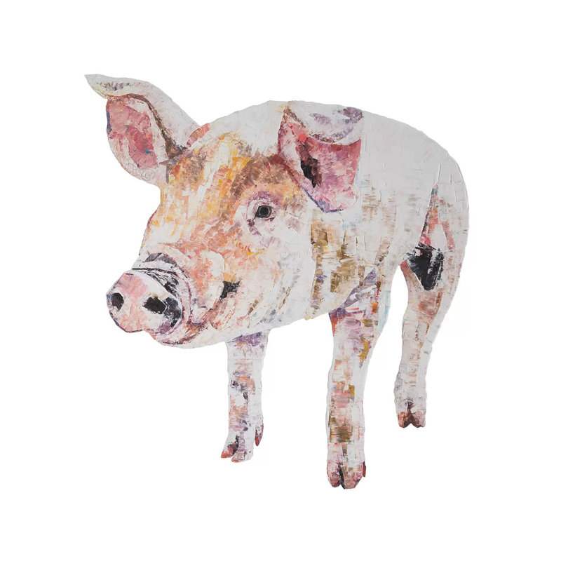 Jim by Becksy - Painting on Canvas, Wrapped Canvas, 66.04cm H x 66.04cm W x 3.81cm D