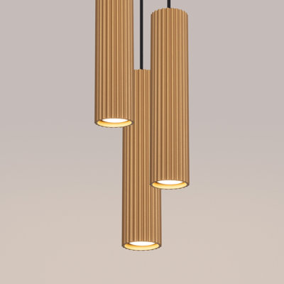 Bonina 3 - Light Brushed Nickel Pendant
