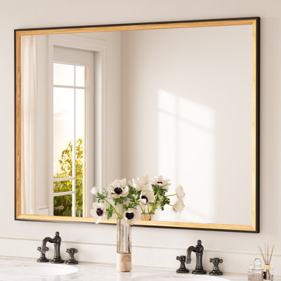 Ascuaga Glass Rectangle Wall Mirror
