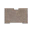 Table de chevet Blaie, 3 tiroirs, 29 po, finition bois franc brun taupe