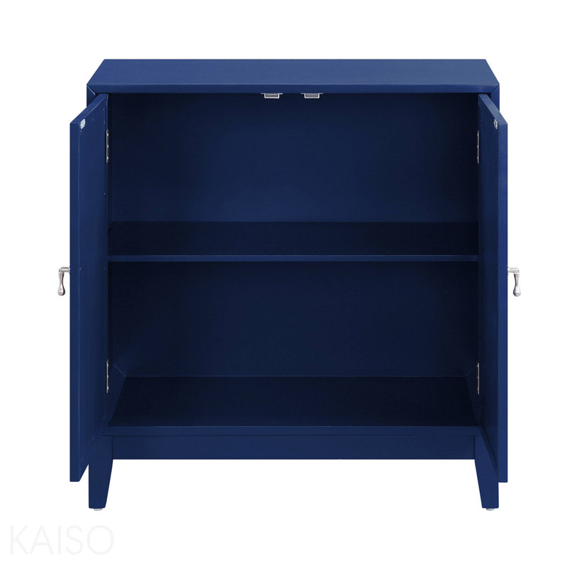 Armoire console à finition bleue