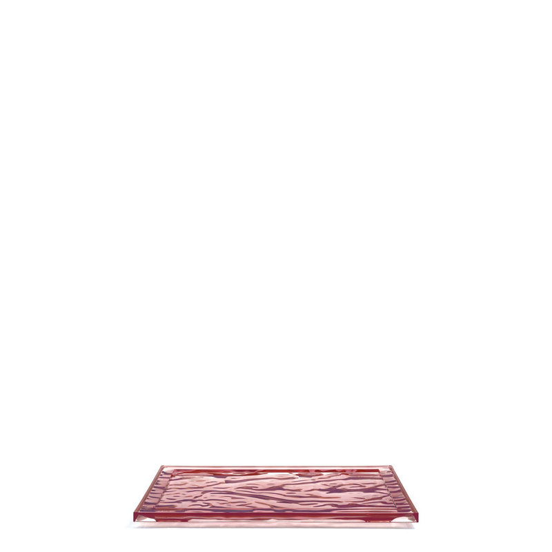 Dune Decorative Tray, Pink, 21.65" x 14.96"