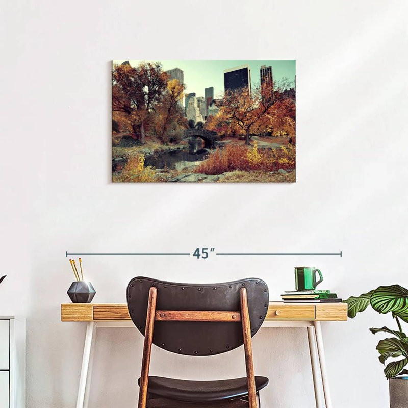 Ravi Central Park Autumn, 20" H x 30" W