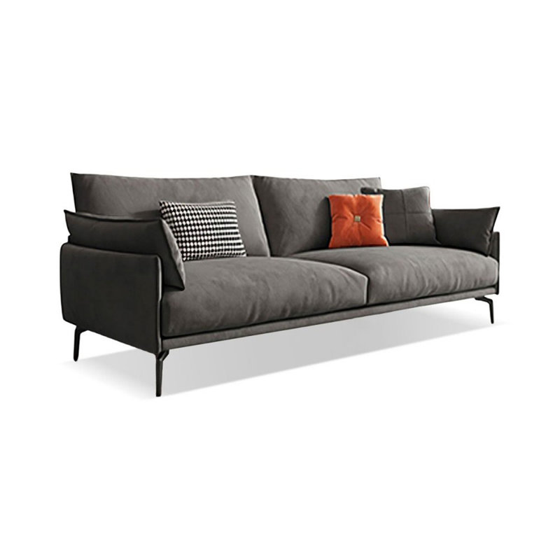 Dark gray Polyester Standard Sofa cushion Loveseat, Dark Gray, 32.68" H x 82.68" W x 35.43" D, 2