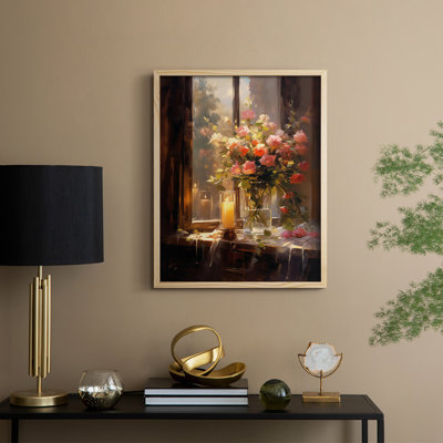 Reproduction encadrée FLORAL Series DCCLXII - bois massif