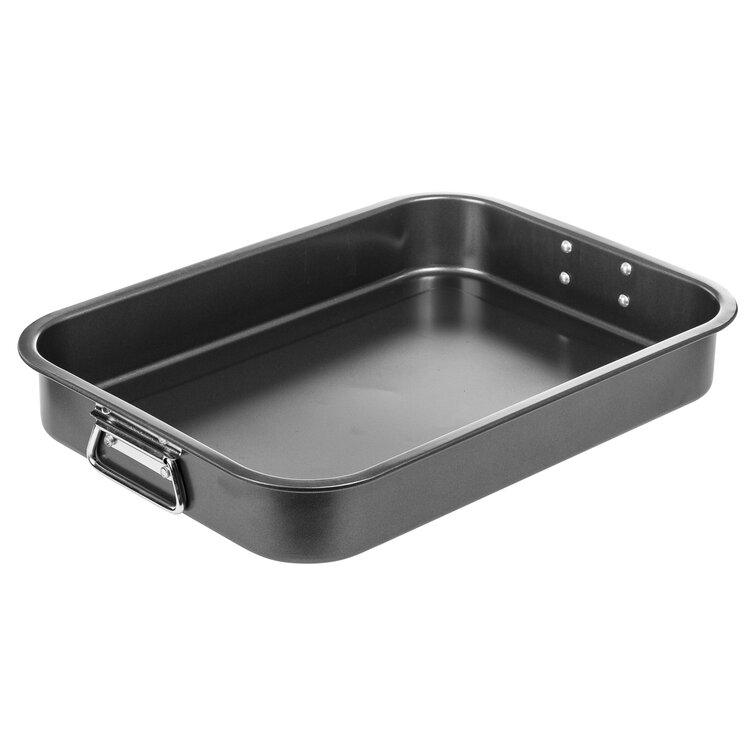 1pc Square Carbon Steel Baking Pan, Non-stick Flat Baking Tray For