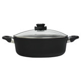 Swiss Diamond Induction Braiser Aluminum Round with Lid