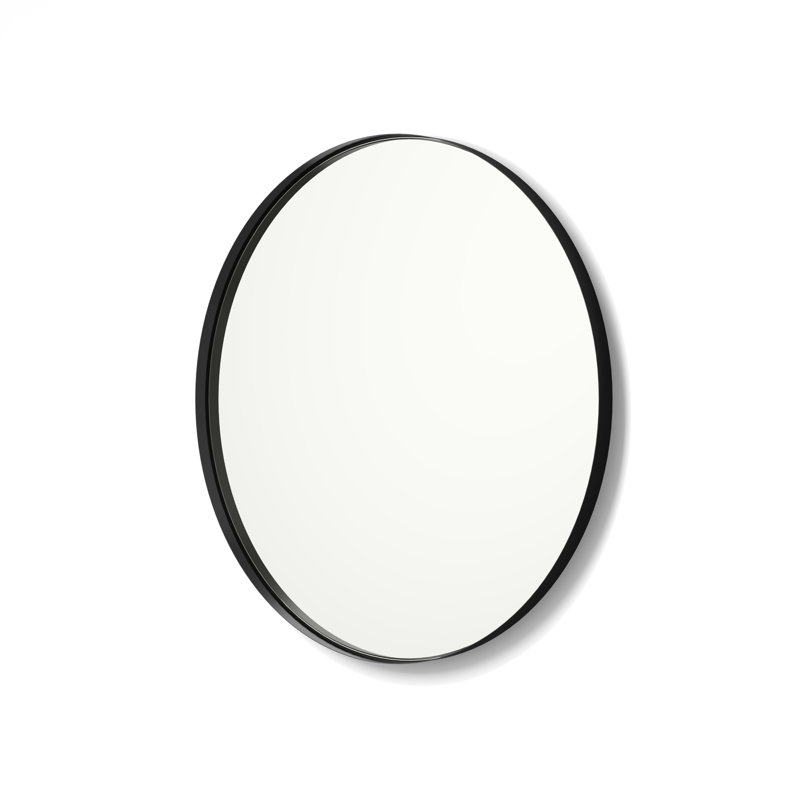Cele Mirror, 24" x 24", Black