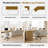 97.6’‘ Extendable Home Office Dresser Desk L-Shaped Computer Desk With Storage Drawers-2043920938