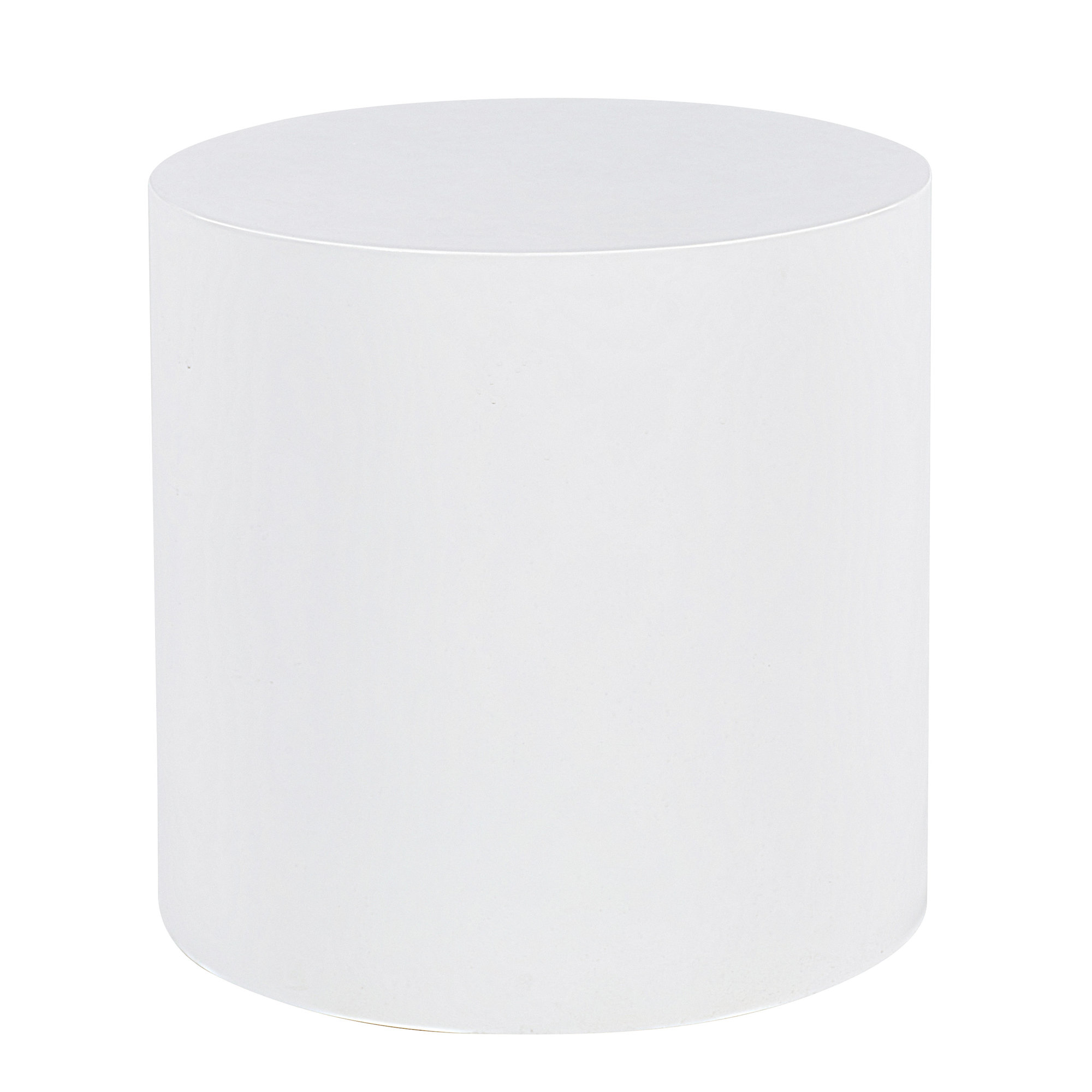 Arcadia 20'' Concrete Outdoor Side Table, Ivory