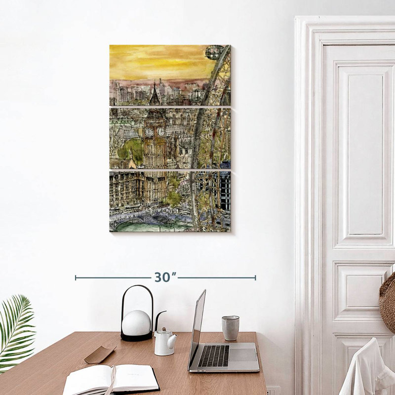 Nicci Iconic City Scene IV, H 32 po x l 20 po