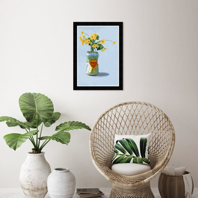 Vase floral scintillant