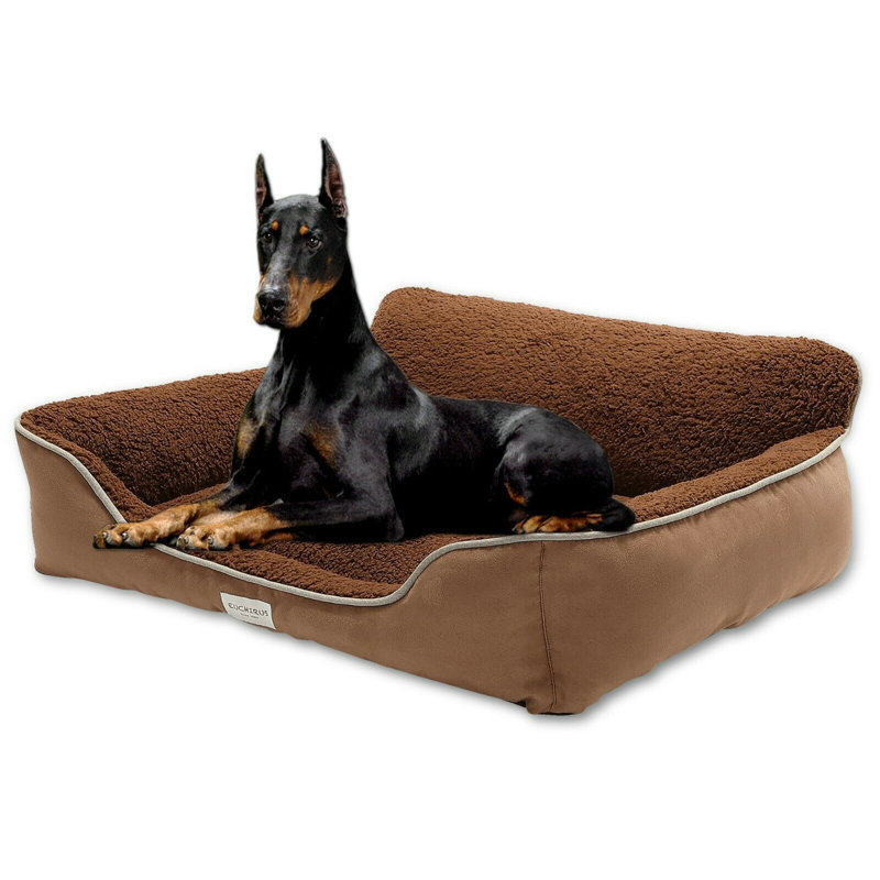Canapé pour chien, Moyen (l 24 po x P 20 po x H 8 po), Brun