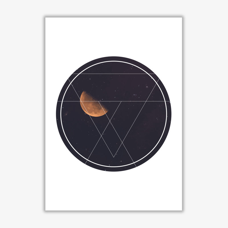 Moon Circle - Print, No Frame, 30 cm H x 21 cm W x 1 cm D