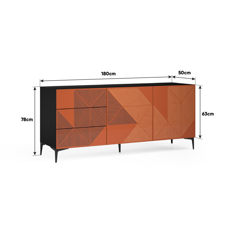 Hutsell 2 - Door Rectangle Accent Cabinet