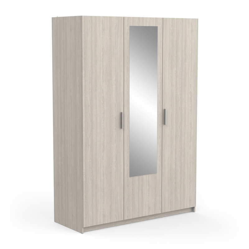 Birkes 3 Door Manufactured Wood Wardrobe, Oak