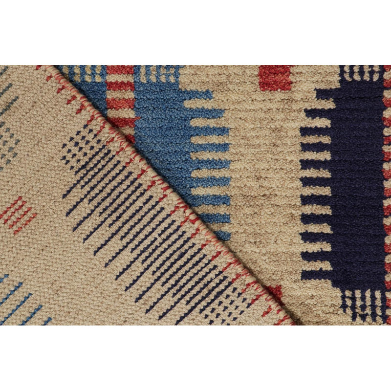 Scandinavian Wool Geometric Area Rug, Rectangle 12' x 16'