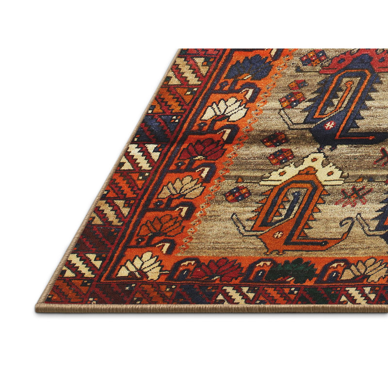 Tapis rouge à motif sud-ouest, Rectangle 8 pi x 12 pi