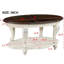 Table basse ovale en bois massif de 107 cm (42 po), pour embellir votre salon, 2 étagères, beige et pailleté, montage facile recommandé, finition brillante, sans effort.
