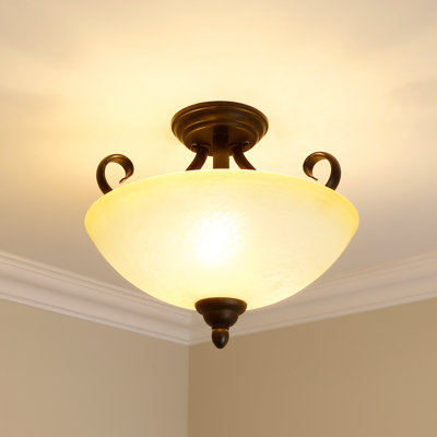 Alodi Glass Semi Flush Mount