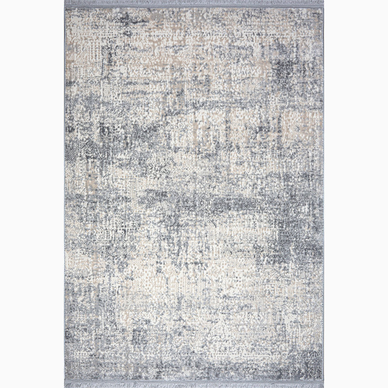 Luxurious Area Rug , Grey, Beige & Cream | 60% Polypropylene, 40% Polyester | 1700 g/m², 7 mm Pile Height, 320,000 Thread Points | Durable, Easy to Clean, Vacuum Friendly | Perfect for Living Room & Bedroom Décor