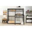 Mobilier de chambre à coucher moderne avec lit simple superposé en L