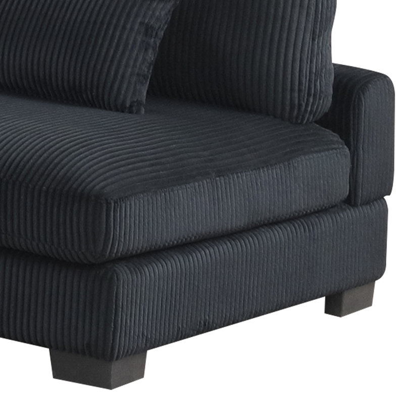 Fauteuil modulaire noir Minsky, Noir
