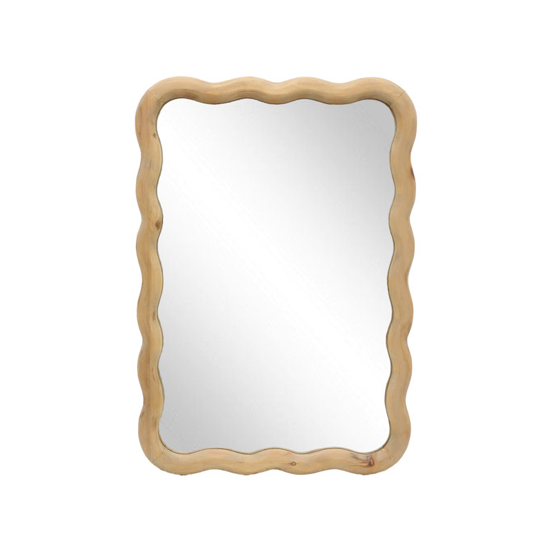 18.8" x 27.2" Boho Wavy Mirror