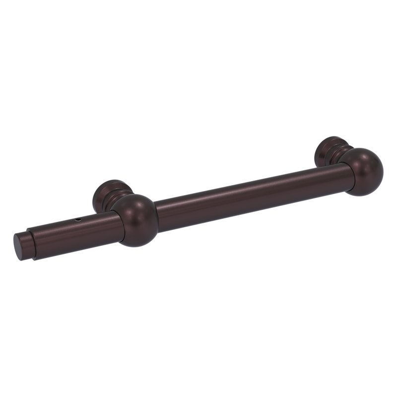 Antique Bronze Extendable Valet Rod with Decorative Finials
