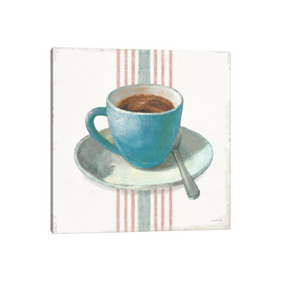 «Wake Me up Coffee IV Blue» par Danhui Nai - reproduction d'art
