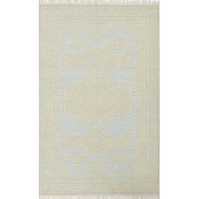 Momeni Bristol Traditional Medallion Blue Area Rug