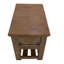 Table de chevet Ally, 1 tiroir, 1 tablette, bois de parota brun, 15 po