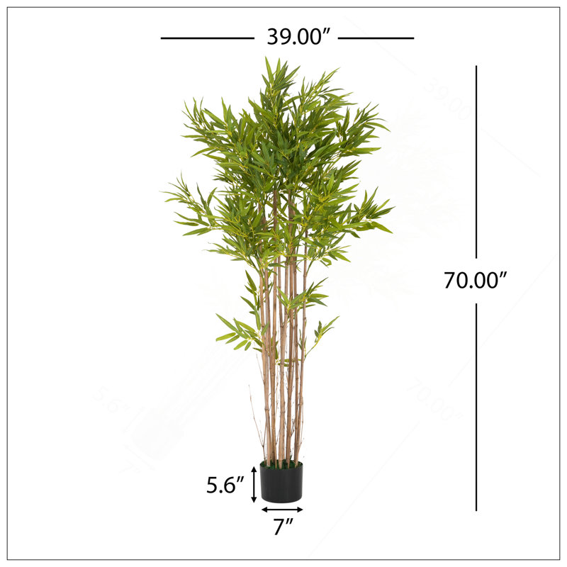 70" Artificial Bamboo With Pot