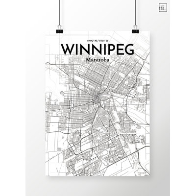 « winnipeg city map », impression