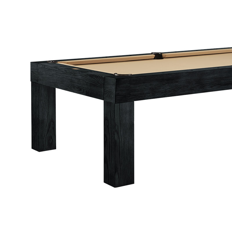 Table de billard Alta (noyer brossé), Bois de frêne noir