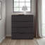 Commode moderne à 4 tiroirs, pour chambre à coucher, salon, couloir-1468017801