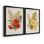 Antique Floral Bouquet V - Ensemble de 2 impressions sur toile encadrées-1823573609-1823573611