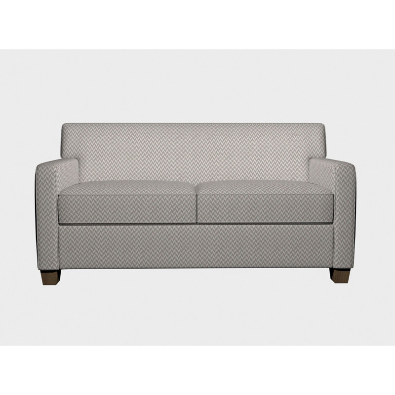 Tissu en lin chevrons, Gris2