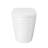 Hugo H Power Flush Tankless Toilet 12" Rough-in 1 GPF Non-Electric ADA Toilet with Integrated Tank in Glossy White
