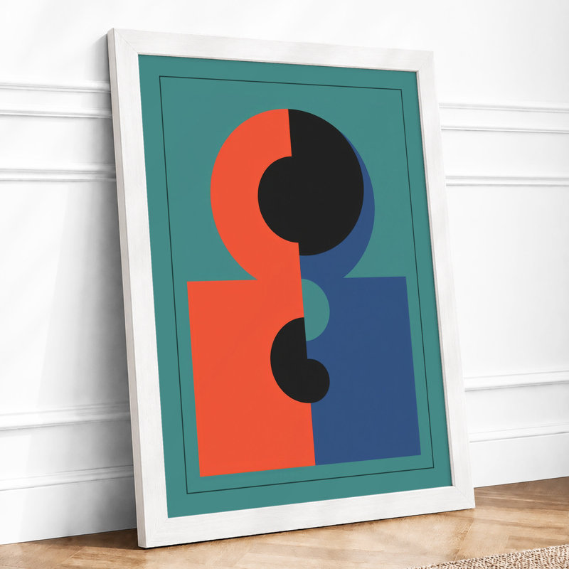 Balance And Duality Geometric - Print, A1 - 84.1 x 59.4 cm, White