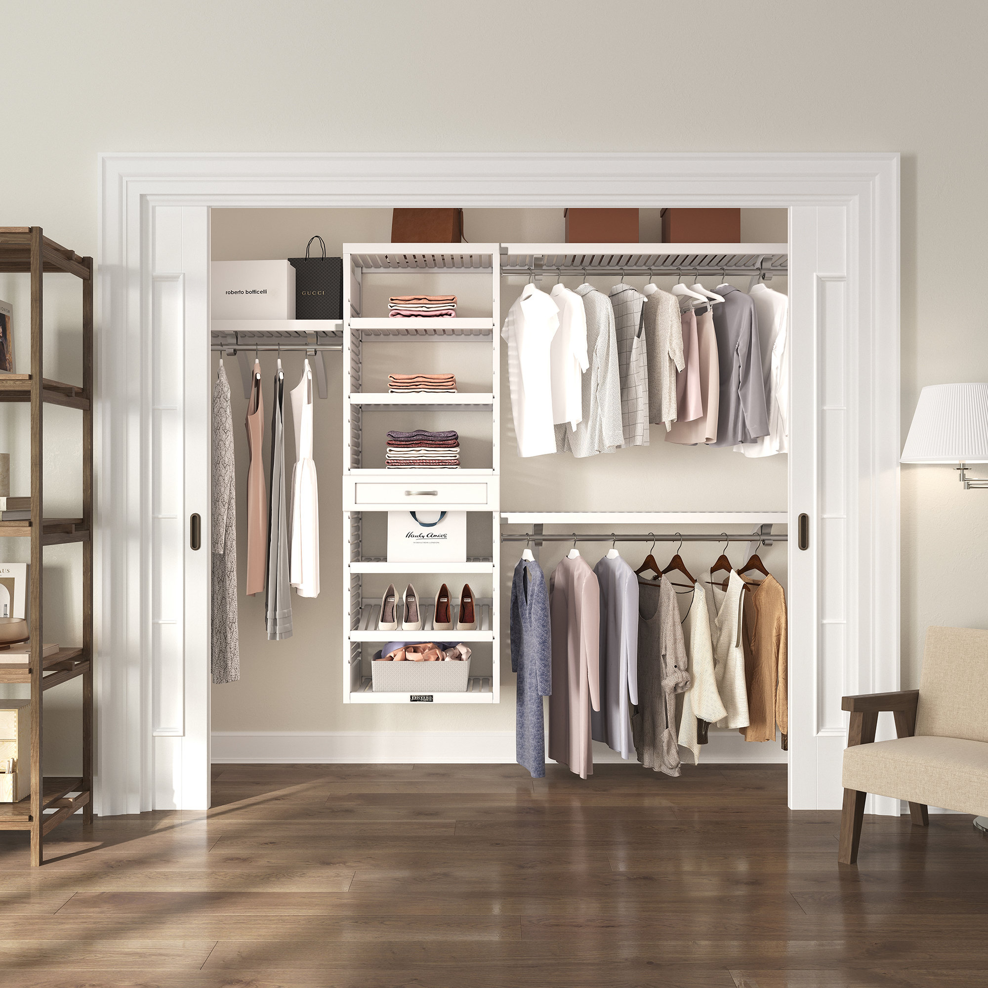 https://assets.wfcdn.com/im/50137431/compr-r85/2575/257569957/john-louis-home-premier-48-w-120-w-closet-system-walk-in-set.jpg