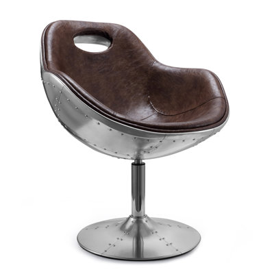Lujan Upholstered Swivel Barrel Chair