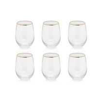 18.6oz 540ML Drinking Glasses Can Shaped Glass Cups with Bamboo