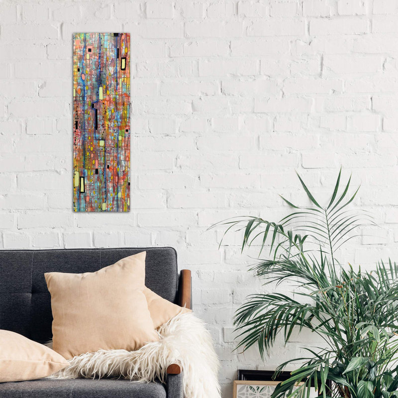 Nervures by Sylvie Demers - Wrapped Canvas Painting, 121.92 cm H x 40.64 cm W x 1.91 cm D