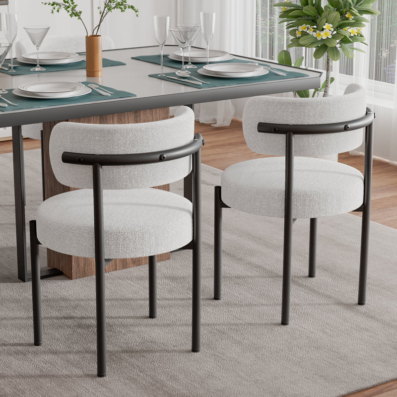 2PCS Dining Chair, White